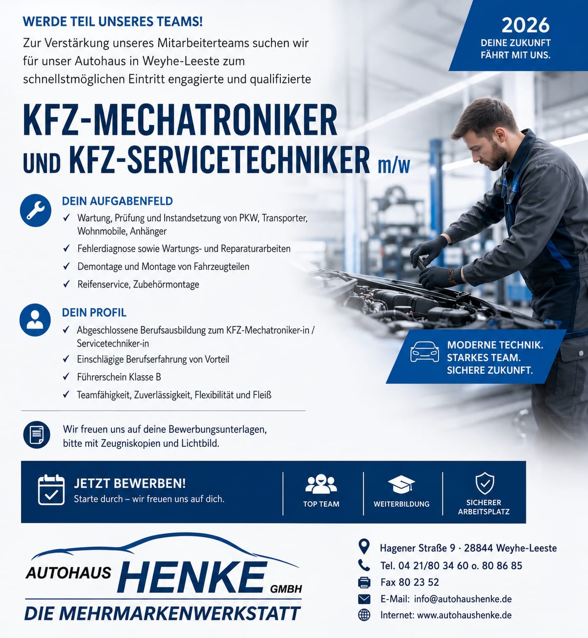 Stellenanzeige
